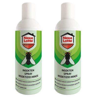 2 x NEXA LOTTE® Insekten Spray Insektizid Minze, 300 ml