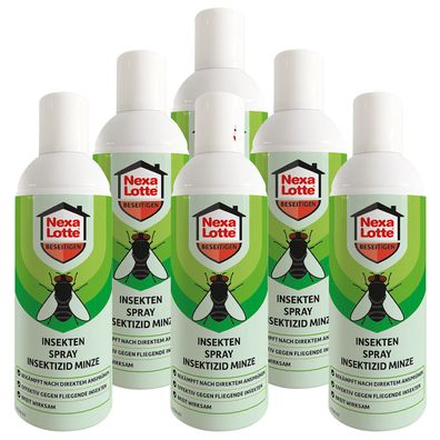 6 x NEXA LOTTE® Insekten Spray Insektizid Minze, 300 ml