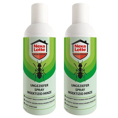 2 x NEXA LOTTE® Ungeziefer Spray Insektizid Minze, 300 ml