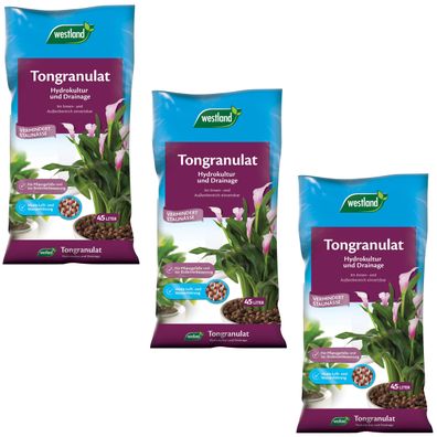 3 x WESTLAND® Tongranulat, 45 Liter