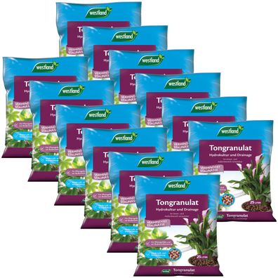 12 x WESTLAND® Tongranulat, 25 Liter