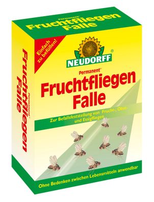Neudorff Permanent® FruchtfliegenFalle, 1 Stück + 2 x 30 ml Lockstoff