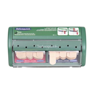 SALVEQUICK® Pflasterspender Grün mit Grundausstattung 6036 und 6444 Pflasterbox