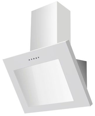PKM Kopffreihaube S28-60 BWPY - 60cm, weiß, Glas, LED, Dunstabzugshaube