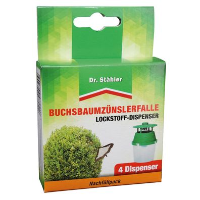 DR. Stähler Buchsbaumzünsler-Fallen Nachfüllpack, 4 Dispenser