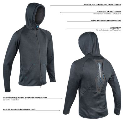 Komperdell Full Zip Hoody Shirt Herren