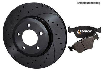Rotinger Sportbremsscheiben-satz INKL. BRECK Bremsbeläge HA FÜR BMW 3ER E36 E46