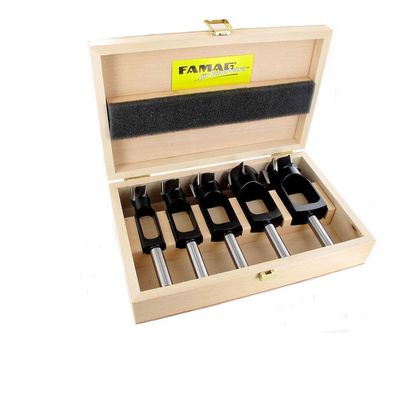 Famag Zapfenschneider Langlochfräsbohrer 5tlg 15 20 25 30 35 mm Zubehör Bohrer