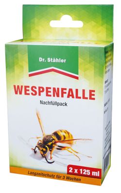 DR. Stähler Wespenfalle Nachfüllpack, 2 x 125 ml