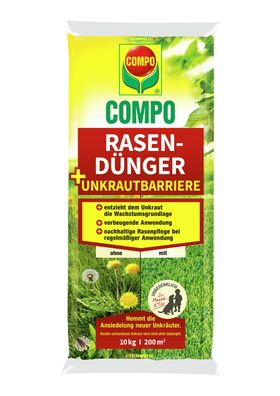 COMPO Rasendünger + Unkrautbarriere, 10 kg