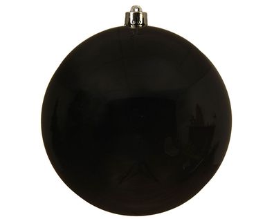 Weihnachtskugeln Kunststoff 14cm 1 Stück - Schwarz