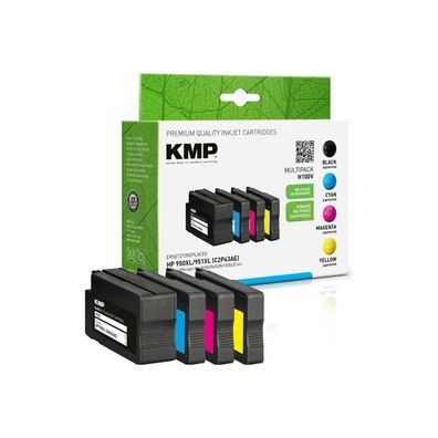 KMP Patrone HP HP950XL C2P43AE Multipack BK/C/Y/M remanufactured