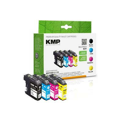 KMP Patrone Brother LC-123 Valbpdr Multipack 4x 600 S. B60V