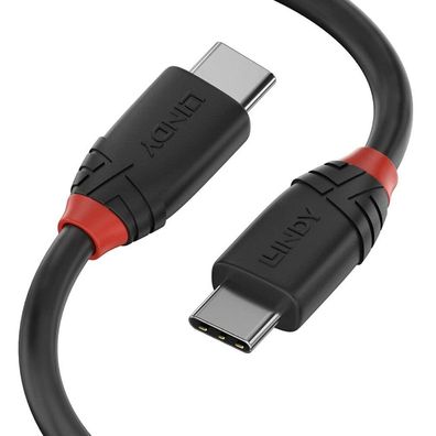 Lindy LINDY USB 3.1 Kabel Typ C/C 3A Black Line M/M 1.5m