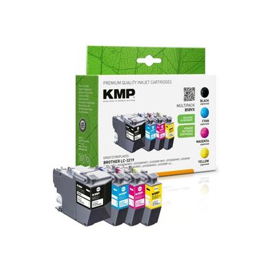 KMP Patrone Brother LC3219VALDR Multip. 1500-3000 S. B58VX refilled