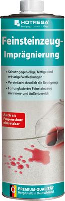 HOTREGA® Feinsteinzeug-Imprägnierung, 1 Liter Dose