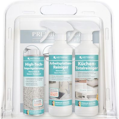 HOTREGA® Küchen-Pflegeset "STEIN-ARBEITSPLATTE"