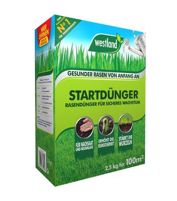 WESTLAND® Rasen-Startdünger, 2,5 kg für 100 m²