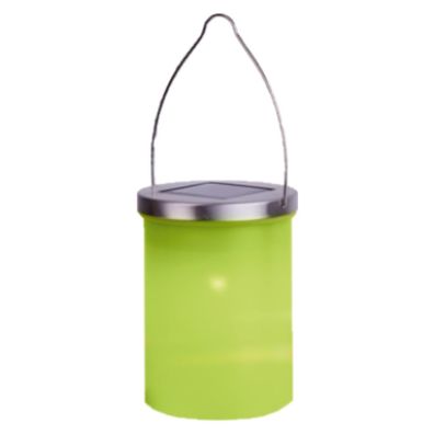 Stilvolle LED-Solar-Laterne in grün 9,2 x 12 cm, für den Außenbereich