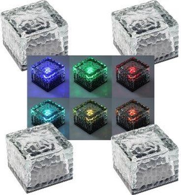 ChiliTec Solar Dekosteine RGB, 4er Set