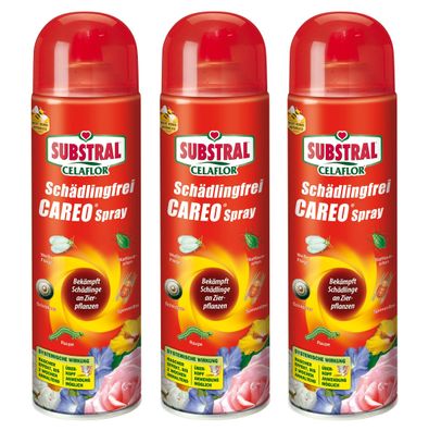3 x SUBSTRAL® Celaflor® Schädlingsfrei Careo® Spray, 400 ml