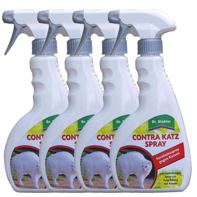 4 x DR. Stähler Contra Katz Spray, 500 ml