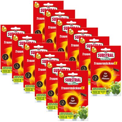 12 x SUBSTRAL® Celaflor® Trauermücken EX, 30 ml