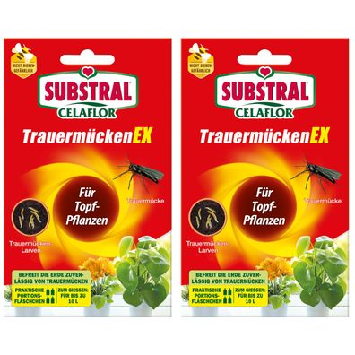 2 x SUBSTRAL® Celaflor® Trauermücken EX, 30 ml