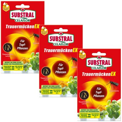 3 x SUBSTRAL® Celaflor® Trauermücken EX, 30 ml