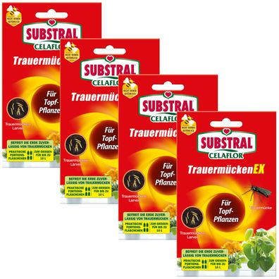 4 x SUBSTRAL® Celaflor® Trauermücken EX, 30 ml