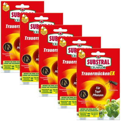 5 x SUBSTRAL® Celaflor® Trauermücken EX, 30 ml
