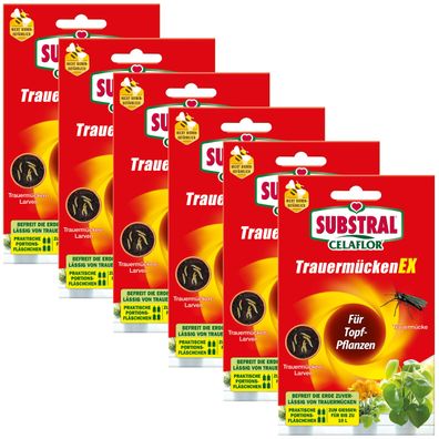 6 x SUBSTRAL® Celaflor® Trauermücken EX, 30 ml