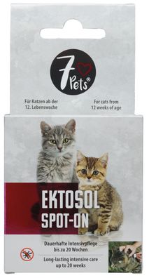 7Pets® Ektosol Spot-on für Katzen, 10 ml
