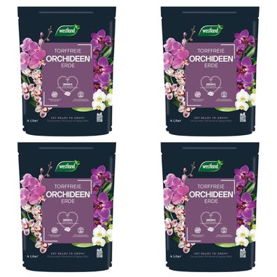 4 x WESTLAND® Orchideenerde, 4 Liter