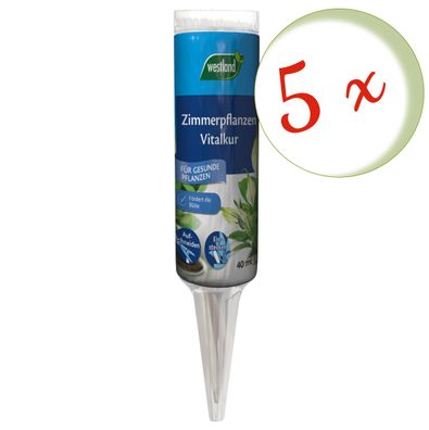 5 x WESTLAND® Zimmerpflanzen Vitalkur, 40 ml