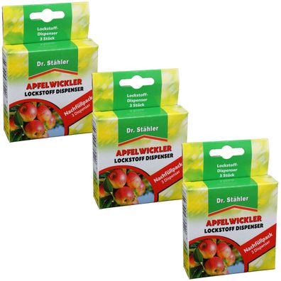 3 x DR. Stähler Apfelwickler Pheromon-Dispenser, 3 Stück