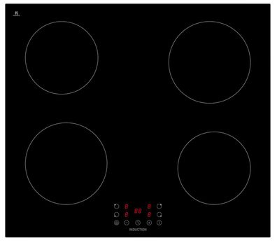 PKM Induktionskochfeld KHIF4 G 60cm autark Touch rahmenlos Glaskeramik