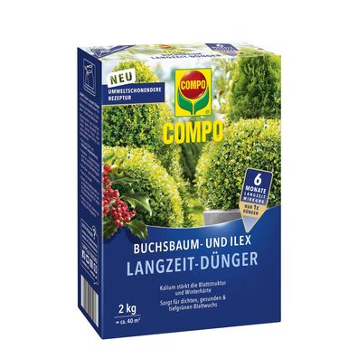 COMPO Buchsbaum- und Ilex Langzeit-Dünger neu, 2 kg