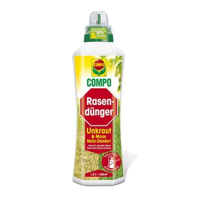 COMPO Rasendünger Unkraut & Moos - Nein danke! - 1,3 Liter