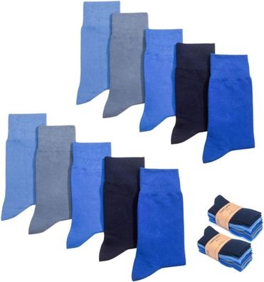 Footnote Baumwollsocken - hochwertig, atmungsaktiv, Premium Qualität - 10 Paar