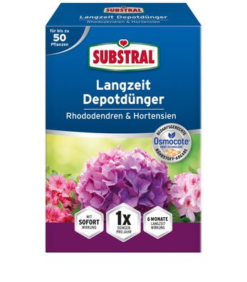 SUBSTRAL® Langzeit Depotdünger für Rhododendron & Hortensien, 750 g