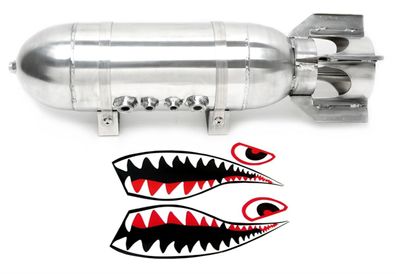 TA Technix Aluminium Lufttank Military-style 11,5 LITER - 3 X G1/4" 2 X G3/8"