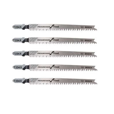 Bosch Stichsägeblätter T 234 X 5 Stück 2608633528 für Weichholz Spanplatten