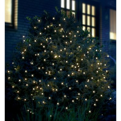 LED Dekolicht LED Lichternetz 3x3m 200er kaltweiß-grün F-H-S 02893
