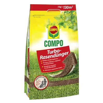 COMPO Turbo-Rasendünger, 5 kg