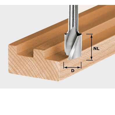 Festool Spiralnutfräser Nutfräser Fräser HS Spi S8 D6/21 Stahl Holz 490944