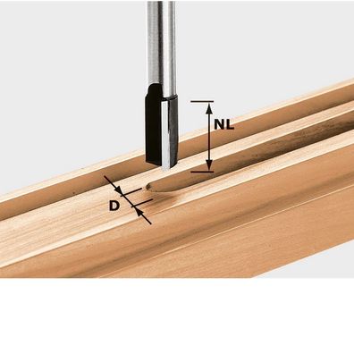 Festool Nutfräser Oberfräse Fräser Bohren HW Schaft 8mm HW S8 D25/20 490975