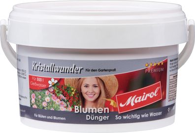 MAIROL Blumen Dünger Kristall, 500 g, Kristallwunder
