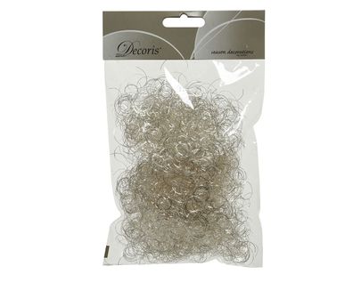 Engelshaar gelockt 15g - Metallic Silber