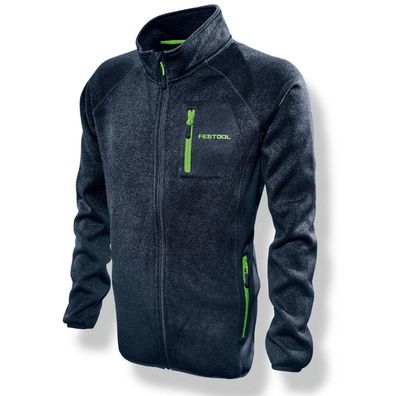 Festool Sweatjacke Größe M 204009 Fanartikel Cardigan blau melange Fleecejacke